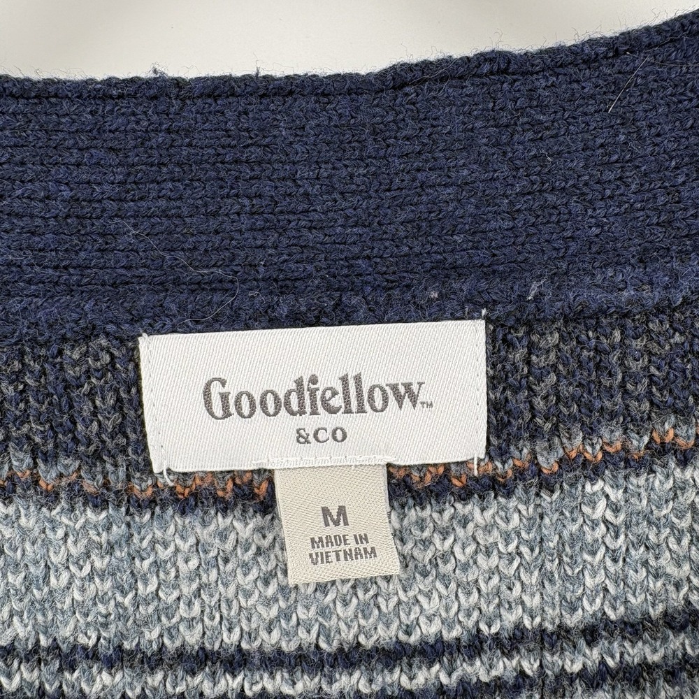 Goodfellow Plaid V-Neck Cardigan Sweater M - Picture 4 of 7